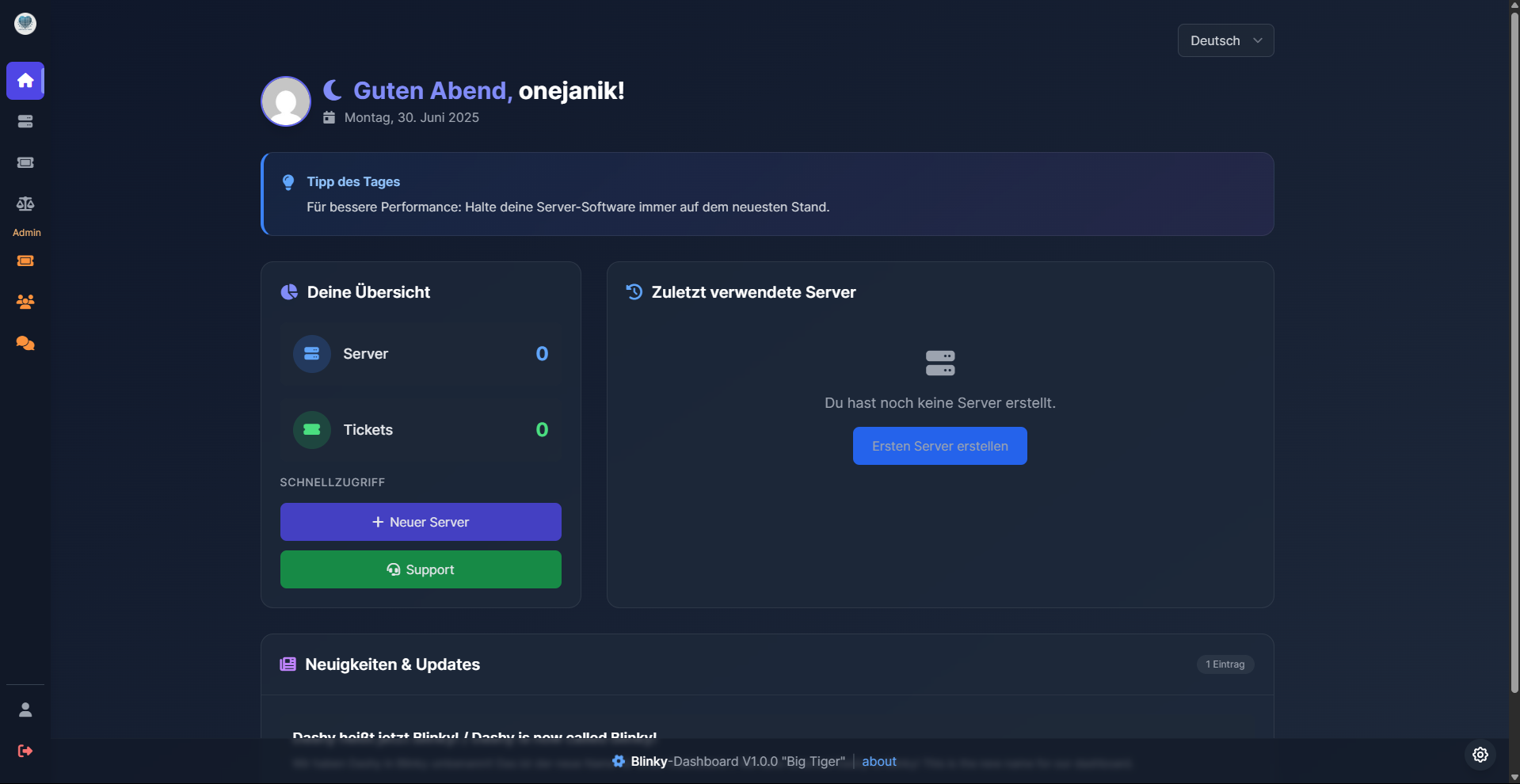 Panel Dashboard